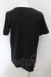 画像2: NO ID. / レースアップラウンドTシャツ 1 ブラック O-24-09-26-038-NO-ts-YM-ZT044 (2)