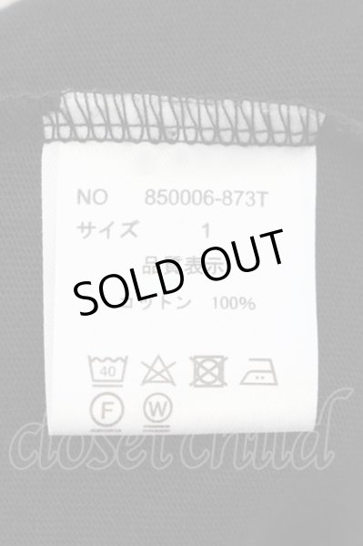 画像3: NO ID. / レースアップラウンドTシャツ 1 ブラック O-24-09-26-038-NO-ts-YM-ZT044 (3)