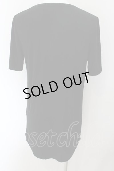 画像2: NO ID. / テレコラウンドC-N-T Tシャツ 1 ブラック O-24-09-26-039-NO-ts-YM-ZT044 (2)