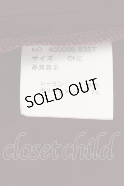 画像3: NO ID. BLACK / スイッチングドロップショルダーU/N-Tシャツ ONE ダークパープル O-24-09-26-041-NO-to-YM-ZT410 (3)