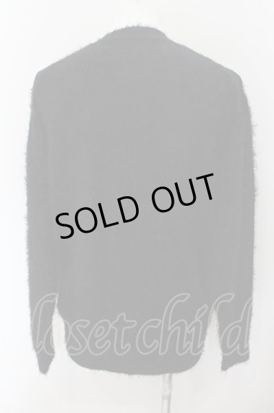 画像2: BUFFALO BOBS / MUKKU-CARDI(ムック カーディ)レース切り替えフェザーモールニットカーディガン 1-2 ブラック O-24-09-26-051-BU-to-YM-ZT406 (2)