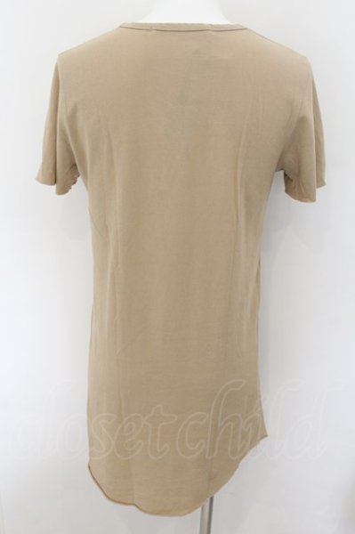画像2: NO ID. BLACK / ツイル天竺C-N-Tシャツ 2 ライトベージュ（カーキけい） O-24-09-26-056-NO-ts-YM-ZT172 (2)