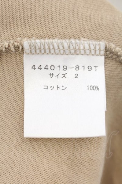画像3: NO ID. BLACK / ツイル天竺C-N-Tシャツ 2 ライトベージュ（カーキけい） O-24-09-26-056-NO-ts-YM-ZT172 (3)