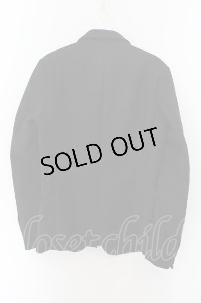 画像2: JURY BLACK / スタッズドラペル2Bテーラードジャケット S ブラック O-24-09-26-006-JU-ja-YM-ZT0929A (2)