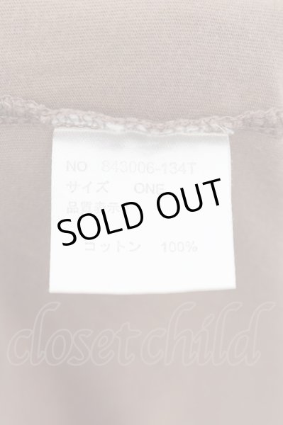 画像3: NO ID. / ポケットUネックコットンBIGTシャツ ONE ライトブラウン O-24-09-26-057-NO-ts-YM-ZT172 (3)