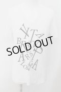 NO ID. / メッセージプリントV/N-Tシャツ 2 ホワイト O-24-09-26-060-NO-ts-YM-OS
