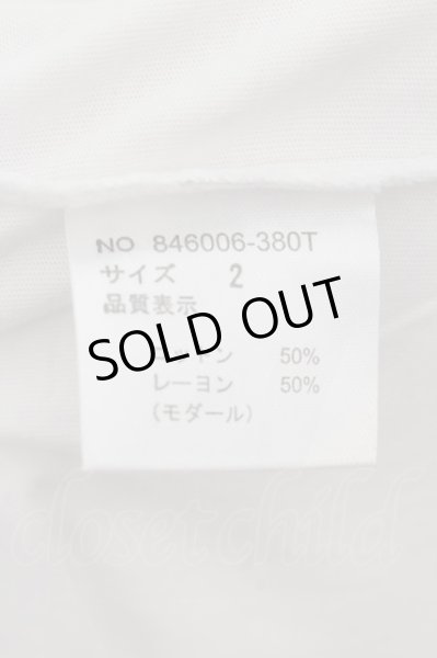 画像3: NO ID. / メッセージプリントV/N-Tシャツ 2 ホワイト O-24-09-26-060-NO-ts-YM-OS (3)