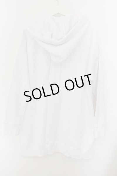 画像2: NO ID. BLACK / スカーフストリングBIGプルオーバーパーカー ONE ホワイト O-24-09-26-061-NO-to-YM-ZT408 (2)