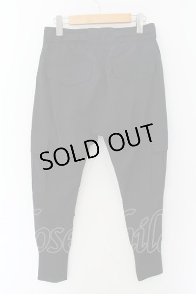 画像2: NO ID. BLACK / ストレッチサルエルカーゴパンツ 1 ブラック O-24-09-26-077-NO-pa-YM-OS (2)