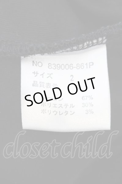 画像3: NO ID. / ウールジャージーラップバギートラウザーズパンツ 2 ブラック O-24-09-26-078-NO-pa-YM-ZT161 (3)