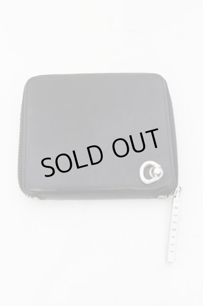 画像2: Moonage Devilment（清春） / シープレザーラウンドファスナーウォレット  ブラックｘシルバー O-24-09-26-085-MO-za-YM-OS (2)