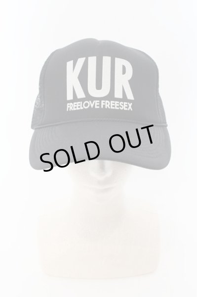 画像2: Moonage Devilment（清春） / KURメッシュキャップ  ブラックｘホワイト O-24-09-26-096-MO-za-YM-ZT286 (2)