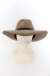 画像2: Moonage Devilment（清春） / ラビットファーロングブリムハット  ブラウン O-24-09-26-108-MO-za-YM-ZT018 (2)