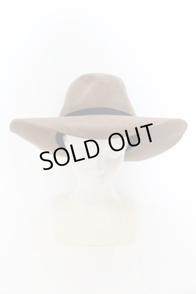 画像2: Moonage Devilment（清春） / ラビットファーロングブリムハット  ブラウン O-24-09-26-108-MO-za-YM-ZT018 (2)