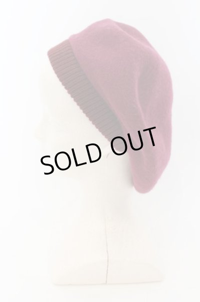 画像2: NO ID. / ホールリブウールベレー ONE ワイン O-24-09-26-110-NO-za-YM-ZT411 (2)