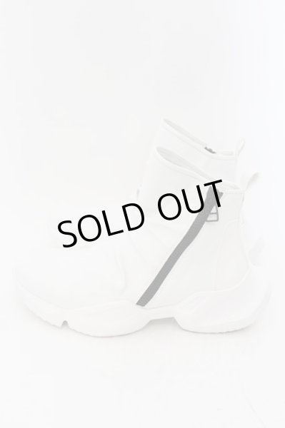 画像3: NO ID. / シンセティックレザーハイカットスニーカー 42（アウトソール31cm) ホワイト O-24-09-26-111-NO-sho-YM-ZT1000 (3)