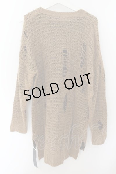 画像2: NO ID. BLACK / リバーシブルラーベンニットラダリングPOプルオーバー ONE ベージュ O-24-09-26-014-NO-to-YM-OS (2)