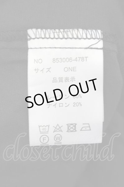 画像3: NO ID. / ドレープラップ7分袖ガウン ONE ブラック O-24-09-26-016-NO-to-YM-ZT079 (3)