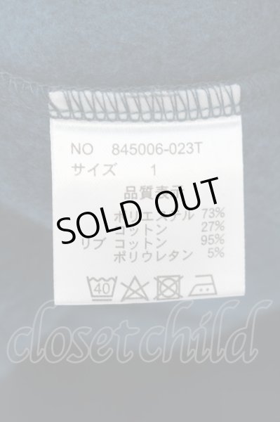 画像3: NO ID. / 起毛裏毛オフタートルPOプルオーバー 1 ブルー（グリーン系） O-24-09-26-022-NO-to-YM-ZT081 (3)