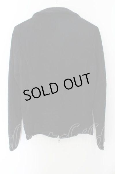 画像2: NO ID. BLACK / CパイルWライダースジャケット 2 ブラック O-24-09-26-025-NO-ja-YM-ZT021 (2)