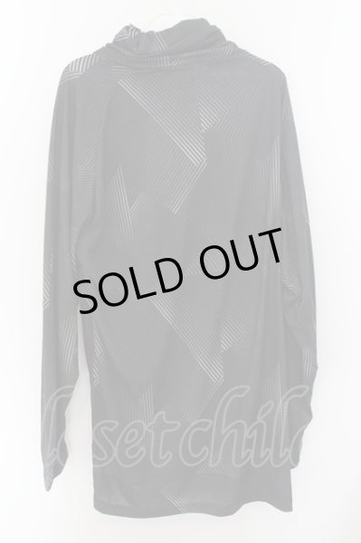 画像2: NO ID. BLACK / ネックギャザータートルネックロンTカットソー ONE ブラックミックス O-24-09-26-028-NO-to-YM-ZT049 (2)