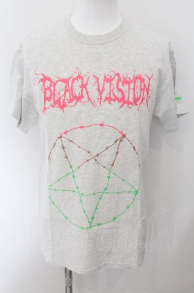 画像1: NO ID. BLACK / JSFグラデーションワイヤープリントC/N-Tシャツ 1 ライトグレー O-24-09-26-031-NO-ts-YM-ZT049 (1)