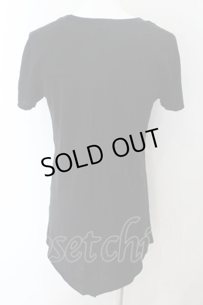 画像2: NO ID. BLACK / C天竺クロスシームUネック Tシャツ 1 ブラック O-24-09-26-033-NO-ts-YM-OS (2)