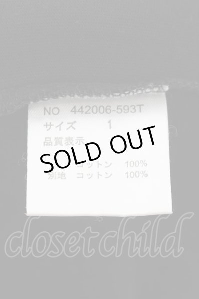 画像3: NO ID. BLACK / C天竺クロスシームUネック Tシャツ 1 ブラック O-24-09-26-033-NO-ts-YM-OS (3)