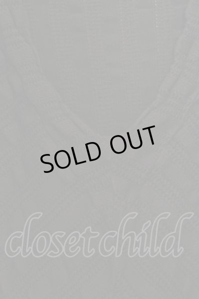 画像2: NO ID. / Vネックニットトップス 2 ブラック O-24-09-27-025-NO-to-OW-ZT0930A (2)