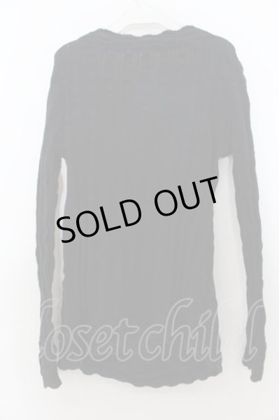 画像3: NO ID. / Vネックニットトップス 2 ブラック O-24-09-27-025-NO-to-OW-ZT0930A (3)