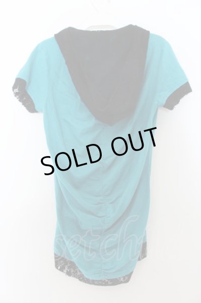 画像2: CIVARIZE / 英字ptレース切替パーカー 44 ターコイズグリーン O-24-09-27-031-CI-to-OW-OS (2)