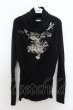 画像1: CIVARIZE / プリントタートルネックカットソー 44 ブラック O-24-09-27-033-CI-to-YM-ZT088 (1)
