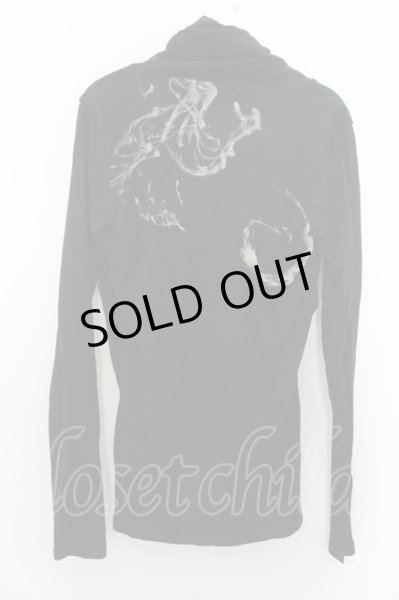 画像2: CIVARIZE / プリントタートルネックカットソー 44 ブラック O-24-09-27-033-CI-to-YM-ZT088 (2)