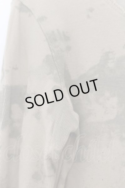 画像2: 14th Addiction / ショットガンテレコ ムラ染めカットソー 1 カーキ O-24-09-27-036-14-to-YM-OS (2)