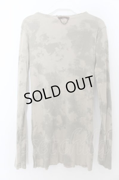 画像4: 14th Addiction / ショットガンテレコ ムラ染めカットソー 1 カーキ O-24-09-27-036-14-to-YM-OS (4)