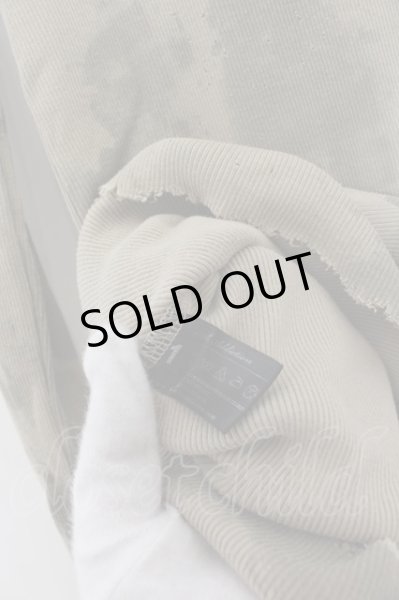 画像5: 14th Addiction / ショットガンテレコ ムラ染めカットソー 1 カーキ O-24-09-27-036-14-to-YM-OS (5)