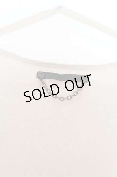 画像3: 14th Addiction / ダメージVネックプリントカットソー 0（レディース） ベージュ O-24-09-27-037-14-to-YM-OS (3)