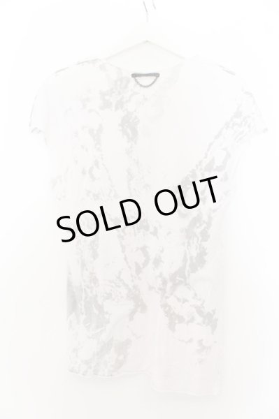 画像3: 14th Addiction / バックリペア総柄VネックTシャツ 0（レディース） オフホワイト+ピンク O-24-09-27-039-14-ts-YM-ZT327 (3)