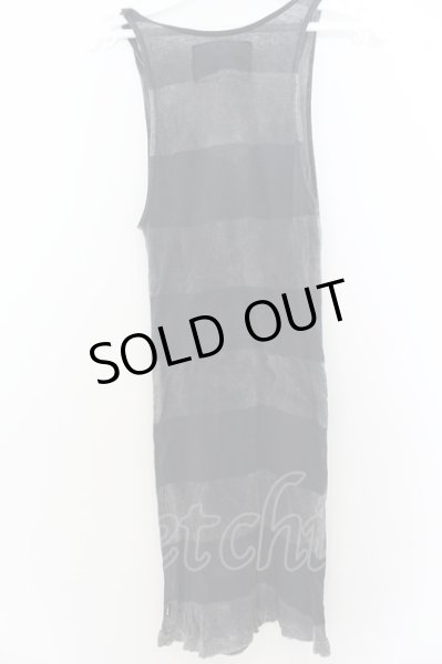 画像3: LGB / TK1 コーティングボーダーテレコタンクトップ 0（レディース） ブラック O-24-09-27-042-LG-to-YM-OS (3)