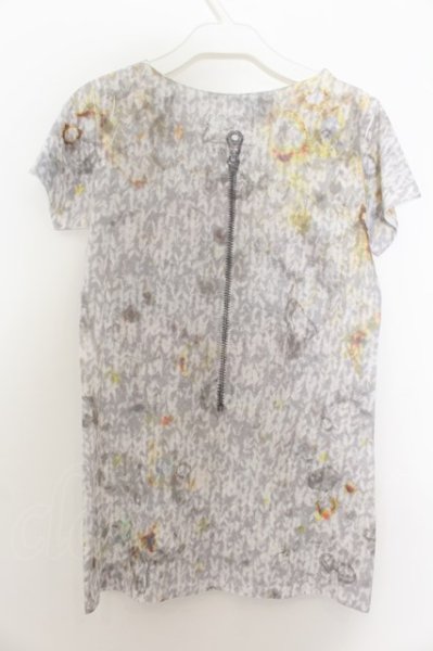 画像2: maxsix / ZIP LIP Tシャツ S グレー系 O-24-09-27-044-ma-ts-YM-ZT088 (2)