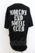 画像1: KMRii / World's End Social Club S/Sトップス ONE ブラック O-24-09-27-047-KM-sh-YM-ZT232 (1)