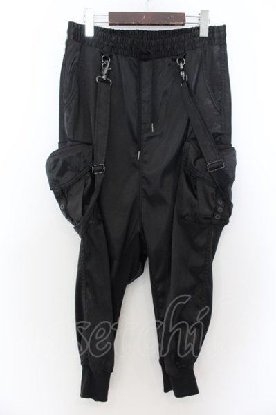 画像1: CIVARIZE / Able サテンサルエルパンツ 44 ブラック O-24-09-27-049-CI-pa-OW-ZT113 (1)