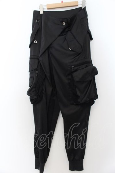 画像1: 【WINTERセール】JOHNNY WOLF / 【SABAI】サルエルカーゴパンツ 1 ブラック O-24-09-27-050-JO-pa-OW-ZT113