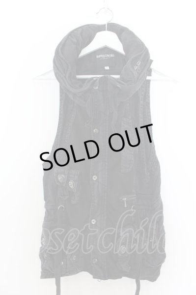 画像1: BUFFALO BOBS / GASMASK LANGRAY ギミックベスト 1 ブラックｘグレー O-24-09-27-006-BU-to-YM-OS (1)