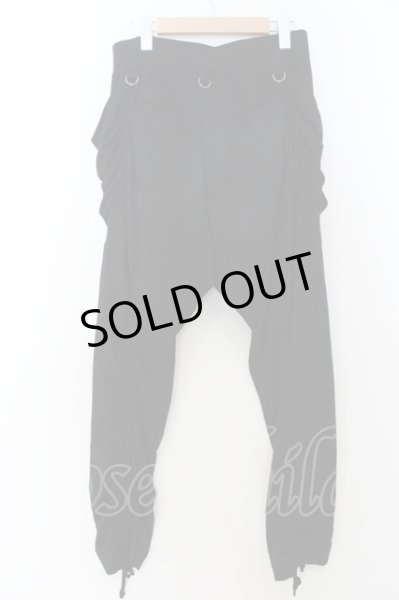 画像3: BUFFALO BOBS / ドロストサルエルパンツ F ブラック O-24-09-27-052-BU-pa-OW-OS (3)