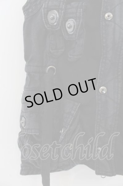 画像2: BUFFALO BOBS / GASMASK LANGRAY ギミックベスト 1 ブラックｘグレー O-24-09-27-006-BU-to-YM-OS (2)