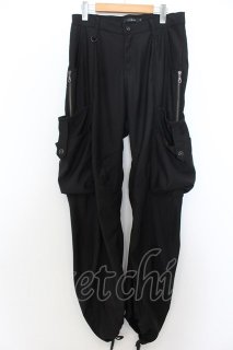 シヴァーライズ サルエルパンツ 44 黒 光沢 サテン シヴァーライズ サルエルパンツ 44 黒 光沢 サテン CIVARIZE