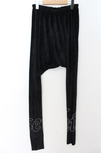 画像1: LGB / SARROUEL-3 ベルベットスキニーサルエルパンツ 0(レディース) ブラック O-24-09-27-055-LG-pa-YM-ZT113 (1)