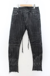 パンツ Lgb kmrii Semantic design Coating jeans L.G.B Size 28 Grey Charcoal Cotton Polyurethane Snake Skin