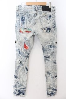 LGB L.G.B BURN＆ASH/S-WOLFデニムパンツ LGB / BURN＆ASH/S-WOLFデニムパンツ【メンズ28】 28 ブラックx